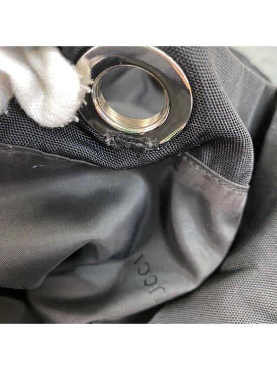 Gucci Nylon Leather Backpack Black